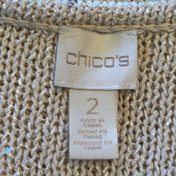 Chico’s Glitzy V-Neck Sweater.  Chico’s #2 - Picture 7 of 12